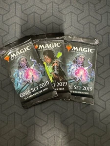 3x Magic the Gathering - Core Set 2019 - Lot of 3 Sealed Booster Packs - Picture 1 of 1