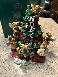 Holly Bearies Bear Tree Kurt Adler? Christmas Display rare HTF - Picture 1 of 1