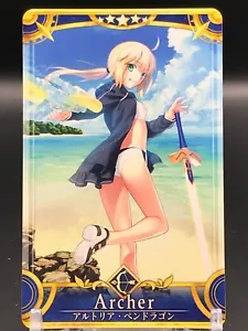 Altria Pendragon FGO ARCADE GAME Card TCG Fate/Grand Order TYPE-MOON JAPAN 黒ver - Imagen 1 de 12