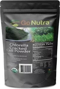 Chlorella Cracked Cell Powder 4 oz | Organic Superfood Algae | Go Nutra - Picture 1 of 5