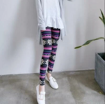 Latest Popular Fab Patterns Funky Check Flower Prints Women Tight Leggings Pants - Image 1 of 4