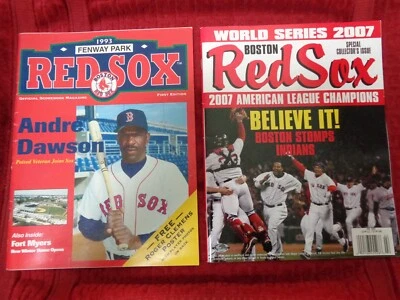 BASEBALL PROGRAM - 1993 FENWAY PARK 1st EDITION + 2007 ALCC - BOSTON RED SOX - Image 1 of 4