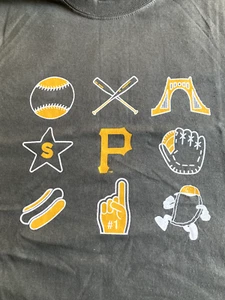 MLB Pittsburgh Pirates T-Shirt XL Gray Emoji New SGA - Picture 1 of 3