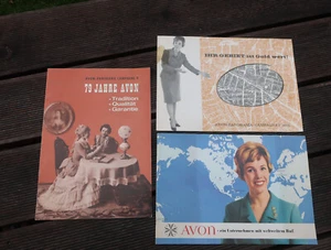Original 3x Prospekte AVON COSMETICS 1965 - Bild 1 von 11