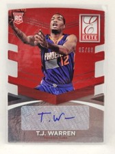 TJ Warren 2014-15 Elite Status Signatures Red Die-Cut RC Auto #14 /99 NETS