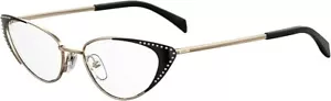 Nuevo marco de gafas Moschino Rx - MOS 545 000 - oro rosa / negro (52-17-145) - Imagen 1 de 5