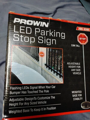 New ProWin LED Adjustable Weighted Parking Stop Sign Adjustable 53” Tall 2609395 - Image 1 of 4