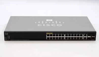 Cisco SG350X-24P-K9 24-port Gigabit Poe Network Switch - Image 1 of 2