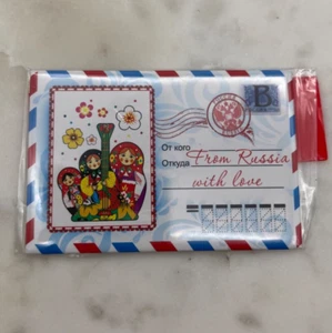 Verschachtelte Puppen Kühlschrankmagnet Verschachtelung Puppen Souvenir Magnet Matreshka Umschlag - Bild 1 von 2