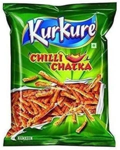 Kurkure Chilli Chatka Best Savoury | Spicy Crunchy Snack - (Pack of 6) - Picture 1 of 12