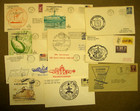 US NAVY SUBMARINE COVERS LOT OF 11 ,1930-70S