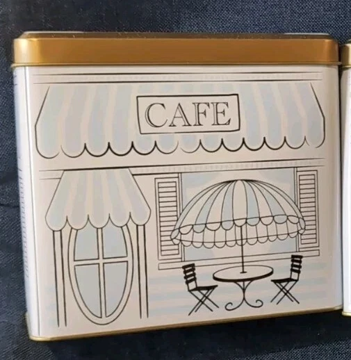 Target Bullseye Playground Tea Room Cafe Flower Shop Storage Tins 2024 - Image 1 of 1