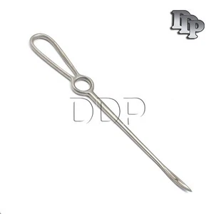 Aguja de inserción Buhner 11" acero inoxidable prolapso útero ovejas veterinario - Imagen 1 de 3