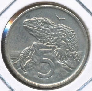 New Zealand 1970 Five Cents 5c Elizabeth II - Proof Like - Picture 1 of 3