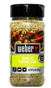 New 4 X 6.6 oz  Weber Garlic Parmesan  Seasoning Gluten Free Exp 2/2024