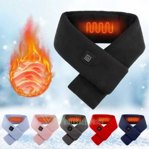 USB Heated Scarf Neck Heating Pad Winter Neck Warmer Shawl Electric Warm Scarves - Picture 1 of 27
