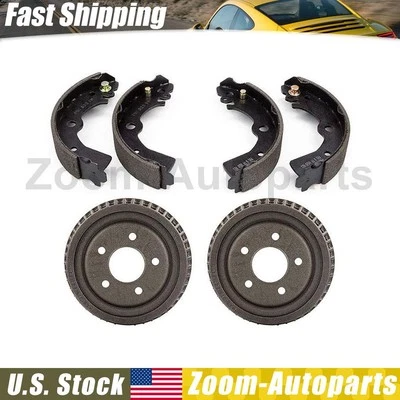 Rear Brake Drums + Brake Shoes for 1995 1996 1997 1998 Nissan 200SX - Image 1 of 4