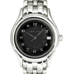 Hamilton 021120 Quartz Black Dial Men'S Watch Used - Picture 1 of 19