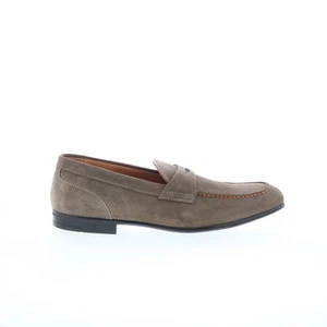 Bruno Magli Silas BM3SILL4 Mens Gray Suede Loafers & Slip Ons Penny Shoes - Picture 1 of 8