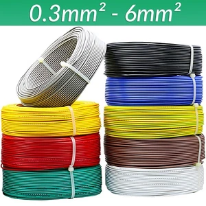Single Core Stranded 12V Cable 24V Thin Wall Wire All AMP Ratings All Colours - Picture 1 of 7