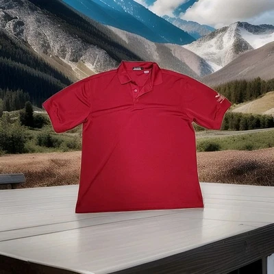 Timarron 2005 邀请标志红色高尔夫轻便 Polo 衫男式 L — 第 1/4 张图片