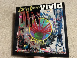 LIVING COLOUR Vivid vinyl LP 1988 Epic 44099 1st Press Original Inner Lyric - Picture 1 of 14