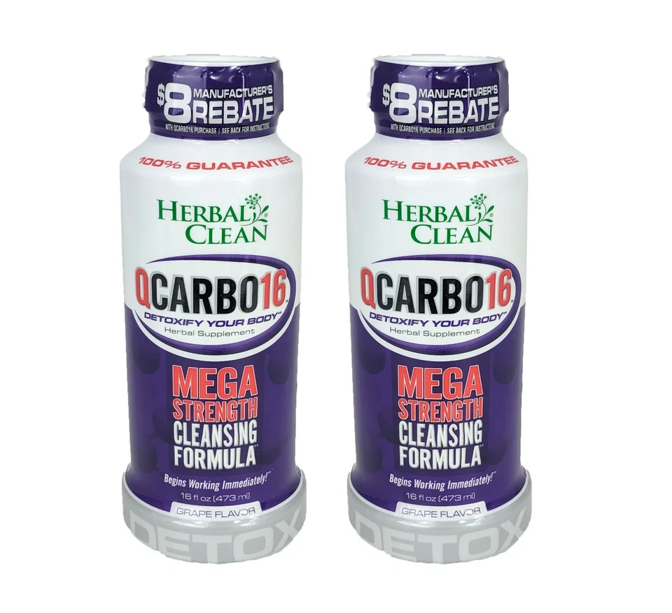 BNG Enterprises Herbal Clean Qcarbo16 Mega Strength Grape 16 FL Oz