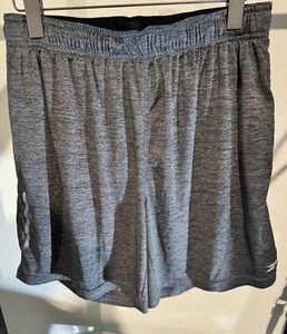 Reebok Shorts Mens Medium Gray Workout Ready Run Active Performance Training - Picture 1 of 5