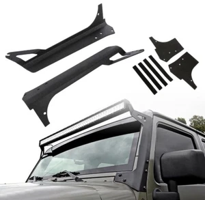 for Jeep Wrangler TJ LJ 52" Roof Windshield Mount Bracket fit 52 LED Light Bar - Picture 1 of 12