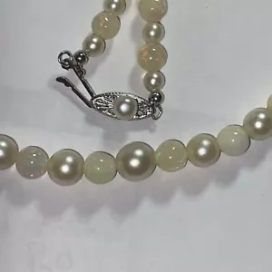 Collana Opale Etiope E Acqua Salata Giapponese Perla Akoya Oro Bianco 14k 22” - Foto 1 di 24