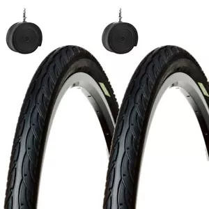 2 REIFEN 26 X 1.95 + KAMMERN STRAßENREIFEN 50-559 SLICK REIFEN 26" MTB - Bild 1 von 6
