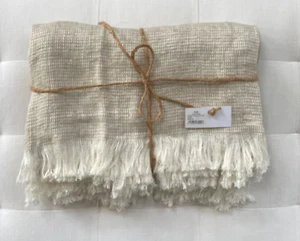 Restoration Hardware CRINKLE GAUZE Throw 52" x 70" Dune NWT - Picture 1 of 8