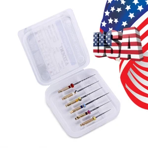 USA 6pcs AZDENT Dental Endodontic NiTi Super Rotary Files Engine Use SX-F3 25mm - Picture 1 of 10