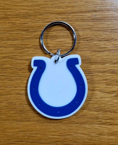 INDIANAPOLIS COLTS Soft PVC Rubber Team Logo NFL Football Key Ring Key Chain Cover