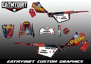 FOR YAMAHA PW50 1981-2020 FULL CUSTOM GRAPHICS KIT STICKERS MOTOCROSS MX DECALS - Picture 1 of 2