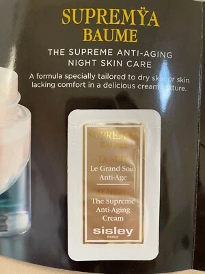 SISLEY PARIS Supremya Baume Night Cream Skin Care 1x Sample Packet 0.05oz/1.5ml - Image 1 of 4