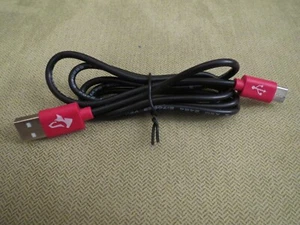 Husky (Home Depot) Nero con Punte Rosse USB-A a USB-C Cavo di Ricarica Solo (1M) - Foto 1 di 5