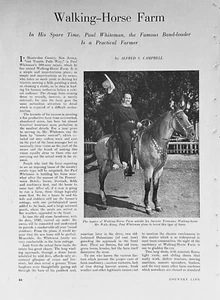 Walking-Horse Farm 1941 Tumble Falls Hunterdon NJ Paul Whiteman - Picture 1 of 2