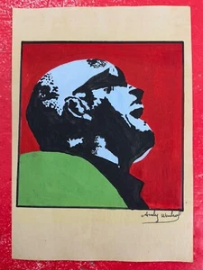 Andy warhol Drawing on paper (Handmade) signed and stamped - Picture 1 of 2