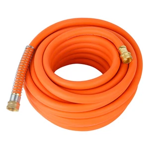 Rubber Garden Hose 5/8 in. x 50 ft with 3/4'' Lightweight Water Hose Lawn 150 PS - Picture 1 of 1