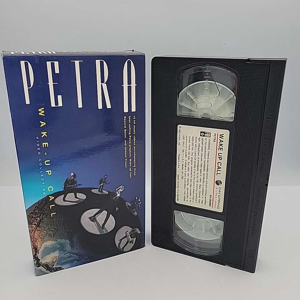 PETRA: WAKE-UP CALL VHS 1993 Christian Metal Music Video Unseen Power Beyond  - Image 1 of 1