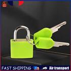 6pcs Keyed Padlock 23MM Security Lock for Home School Gym Office (Green) FR