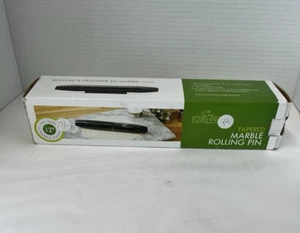 Fox Run French Marble 12" Rolling Pin with Base Holder Handle Free with Box - Picture 1 of 9