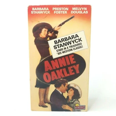 Annie Oakley (VHS 1986) 1935 Movie Barbara Stanwyck Preston Foster - Image 1 of 4