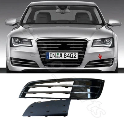 Cubierta de rejilla de parachoques delantero izquierdo con base para Audi A8 Quattro D4 2011-2014 Foto 1 de 4