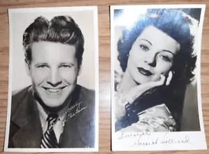 Ozzie and Harriet Signed Post Cards 1940's - AUTHENTIC SIGNATURES! RARE!!! - Picture 1 of 2
