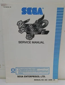 Sega Naomi VIRTUA STRIKER 2 VER. '99 Original SERVICE MANUAL No: 420-6449-01 - Imagen 1 de 5