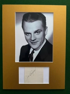 GENUINE HAND SIGNED JAMES CAGNEY SIGNATURE WITH PHOTO - Picture 1 of 1