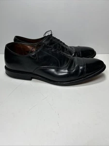 Allen Edmonds Park Avenue Black Size 11 D 5615 Cap-Toe Oxford Dress Shoes - Picture 1 of 9
