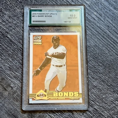 2000 Paramount Update Barry Bonds Non Auto Gem Mint 10 San Francisco Giants  - Image 1 of 3